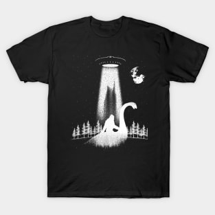 Bigfoot Riding Loch Ness Monster T-Shirt